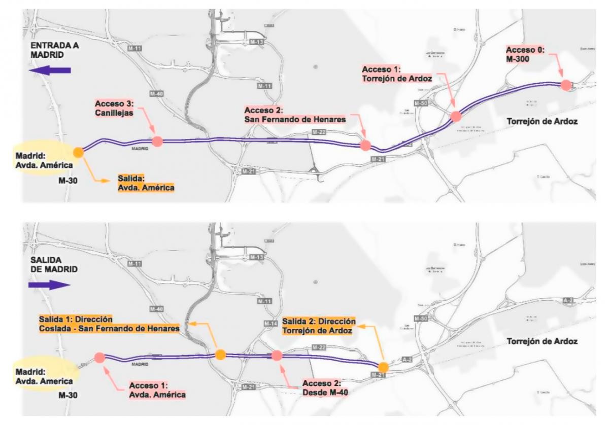 La ausencia de Gobierno retrasa el carril Bus-Vao de la carretera A2