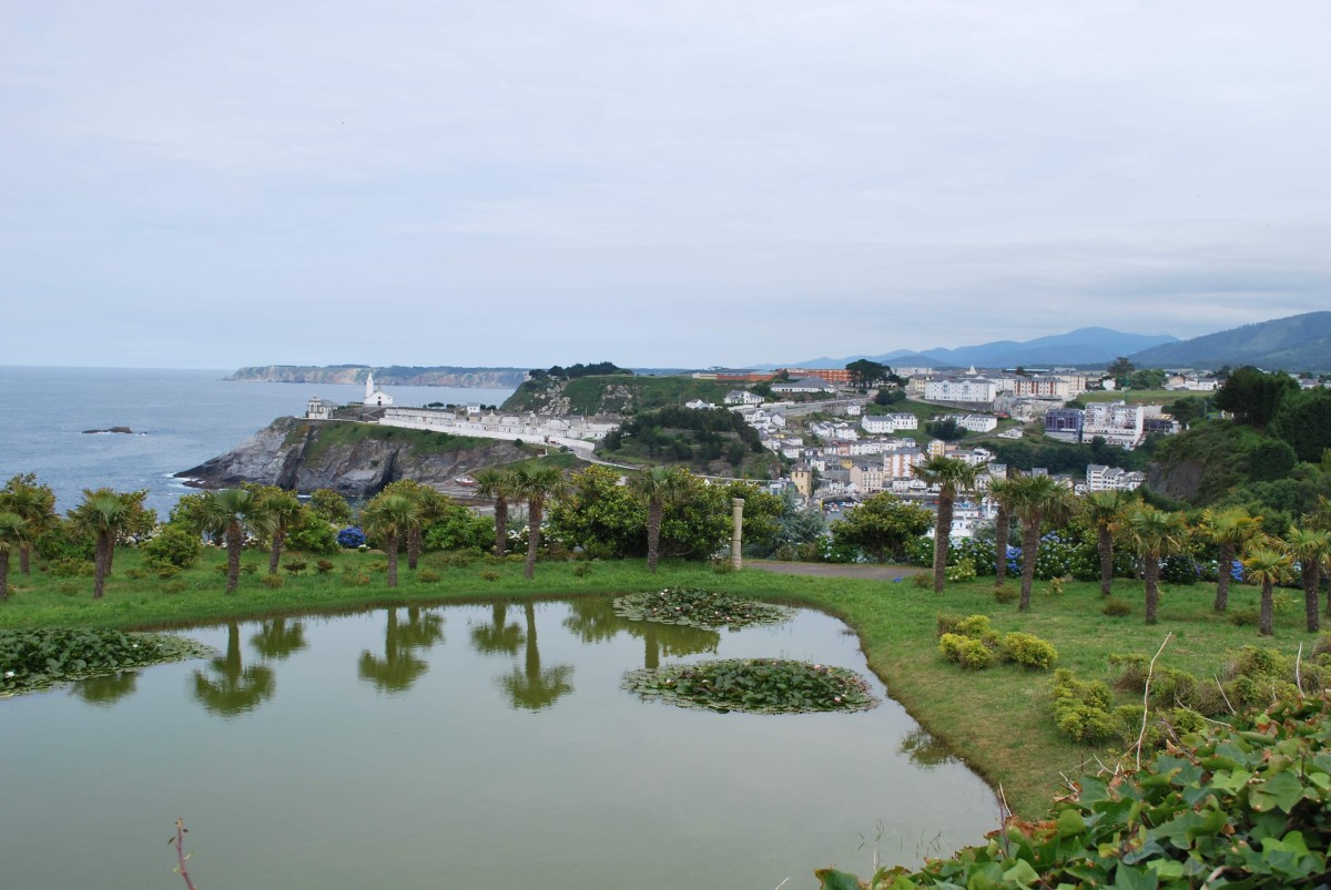 View of Luarca from the garden