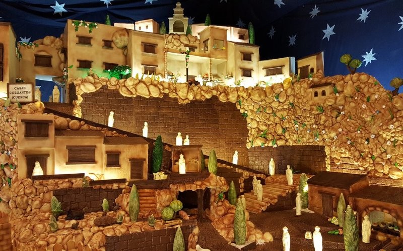 The chocolate nativity scene in Rute, Córdoba 