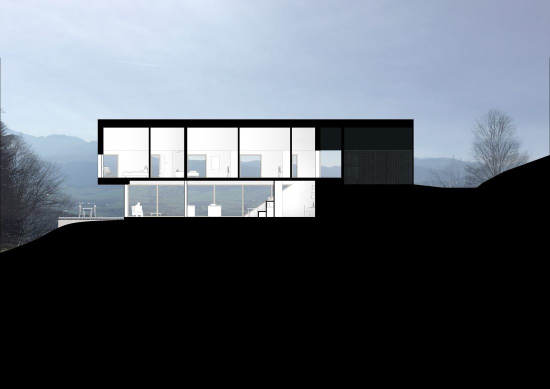 Utiliza parte de la montaña en el diseño