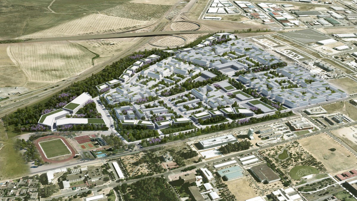 Badajoz prepara un megabarrio sostenible: medio millón de m2 con casas, zonas verdes y comercios 