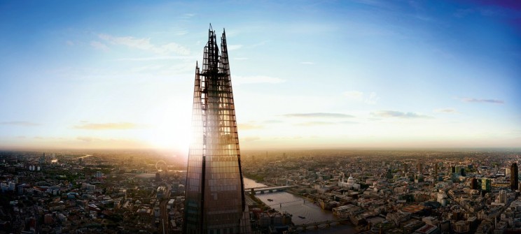 Le Shard à Londres est actuellement le plus haut gratte-ciel d'Europe / theshard.com Le Shard à Londres est actuellement le plus haut gratte-ciel d'Europe / theshard.com