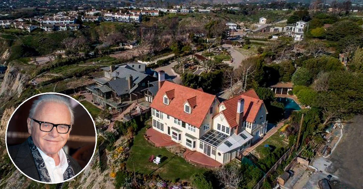 El actor Anthony Hopkins pone a la venta su chalet en lo alto de un acantilado en Malibú