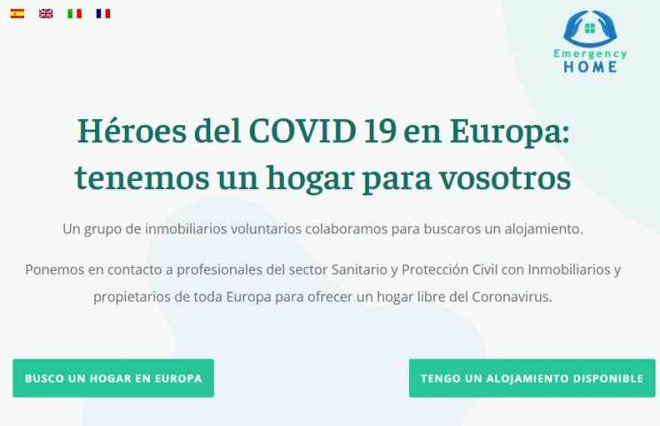 Emergencyhome ya aloja gratis a 105 sanitarios y personal de seguridad