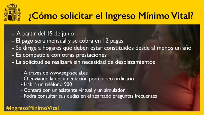 Ingreso mínimo vital: así es la renta que ha aprobado el Gobierno y que perdurará más allá del covid-19