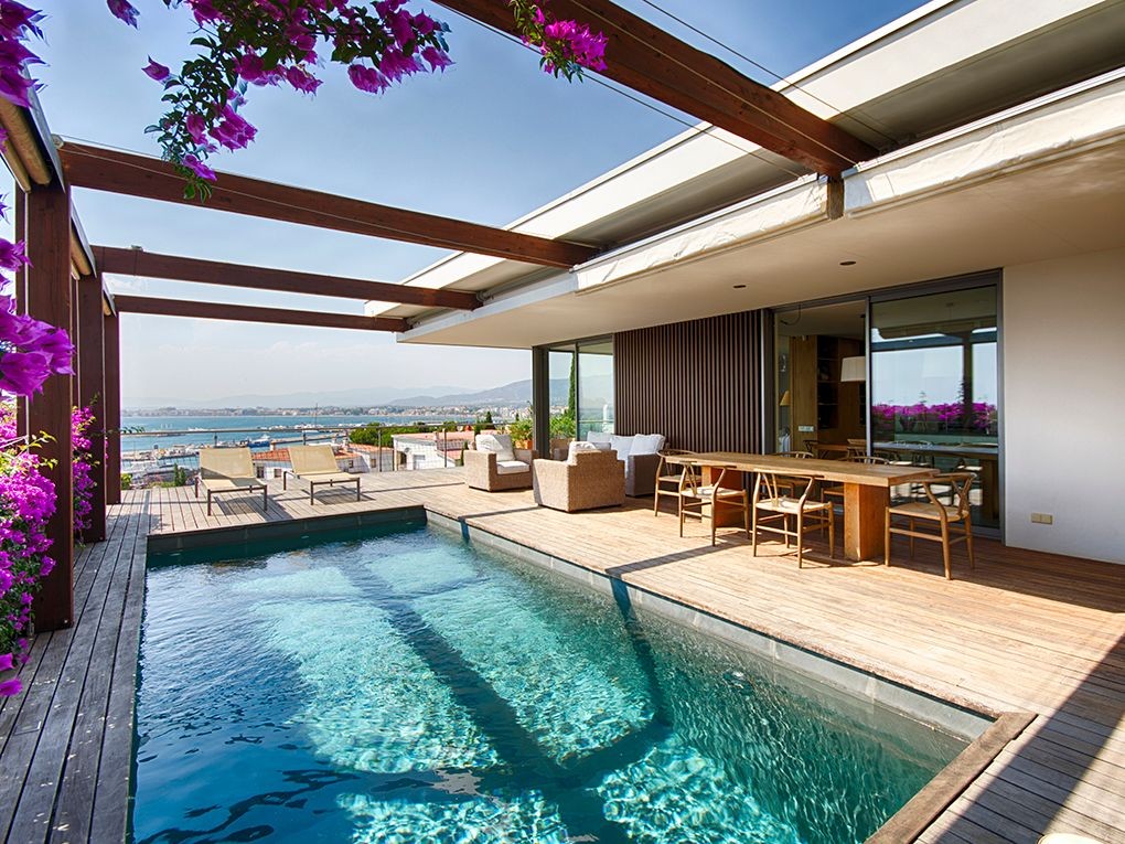 The pool and terrace area is home to the best of the sea views The pool and terrace area is home to the best of the sea views