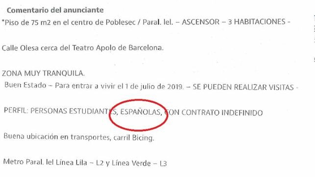 El Ayuntamiento de Barcelona considera que idealista es una agencia inmobiliaria