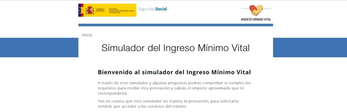 Un millón de consultas al simulador web del ingreso mínimo vital en 24 horas