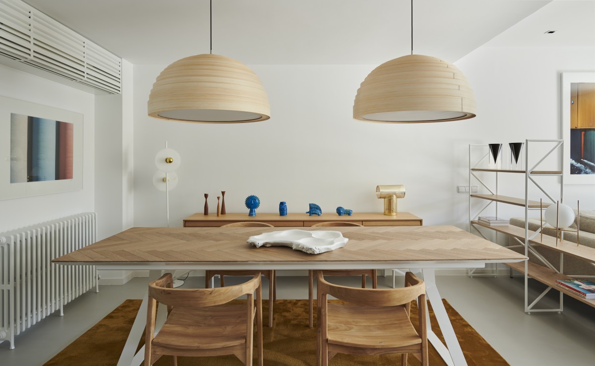 La alfombra rompe con el estilo nórdico