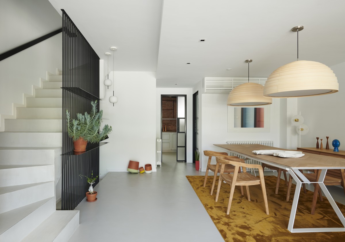 La cocina, conectada con el comedor 