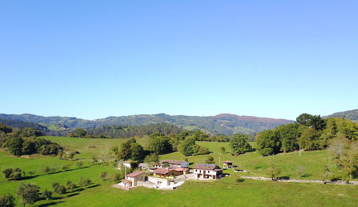 The village is surrounded by 20 land plots