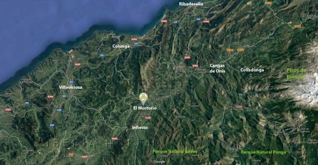 The village is located in Asturias in the north of Spain