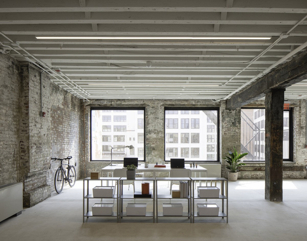 Las paredes, de ladrillo visto