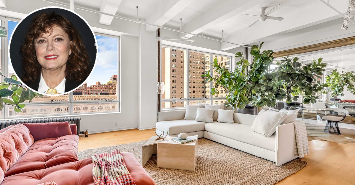 La actriz Susan Sarandon pone en venta un espectacular dúplex en Nueva York por 6,7 millones 