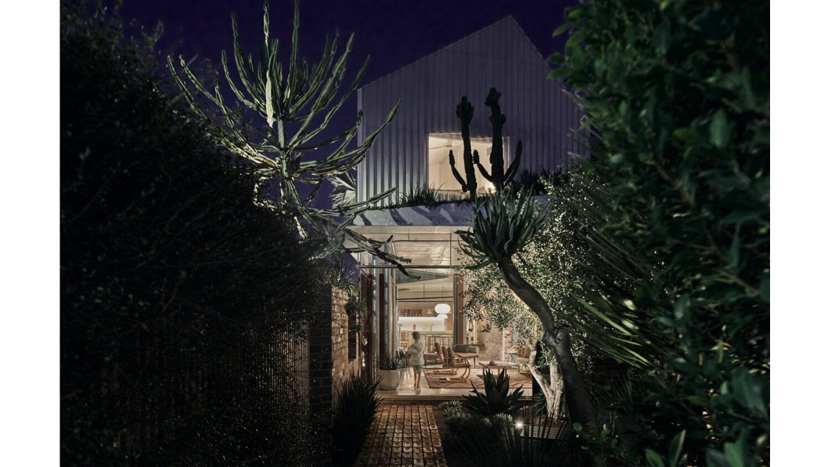 La casa, rodeada de vegetación