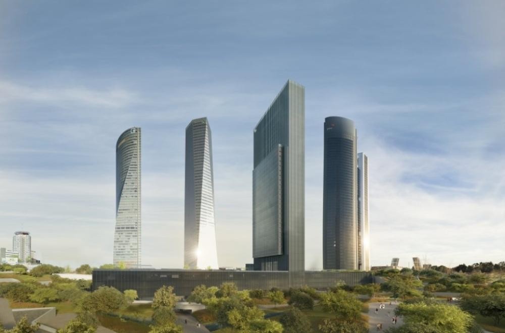 Caleido, la quinta torre de la Castellana, pospone su apertura a 2021 debido al covid-19