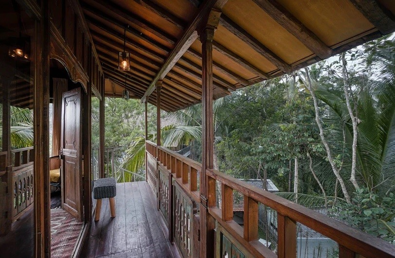 Algunas cabañas tienen una en la azotea