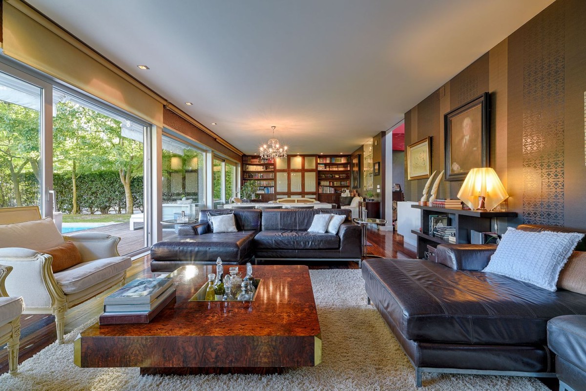 The main living area is spacious and enjoys views of the pool The main living area is spacious and enjoys views of the pool