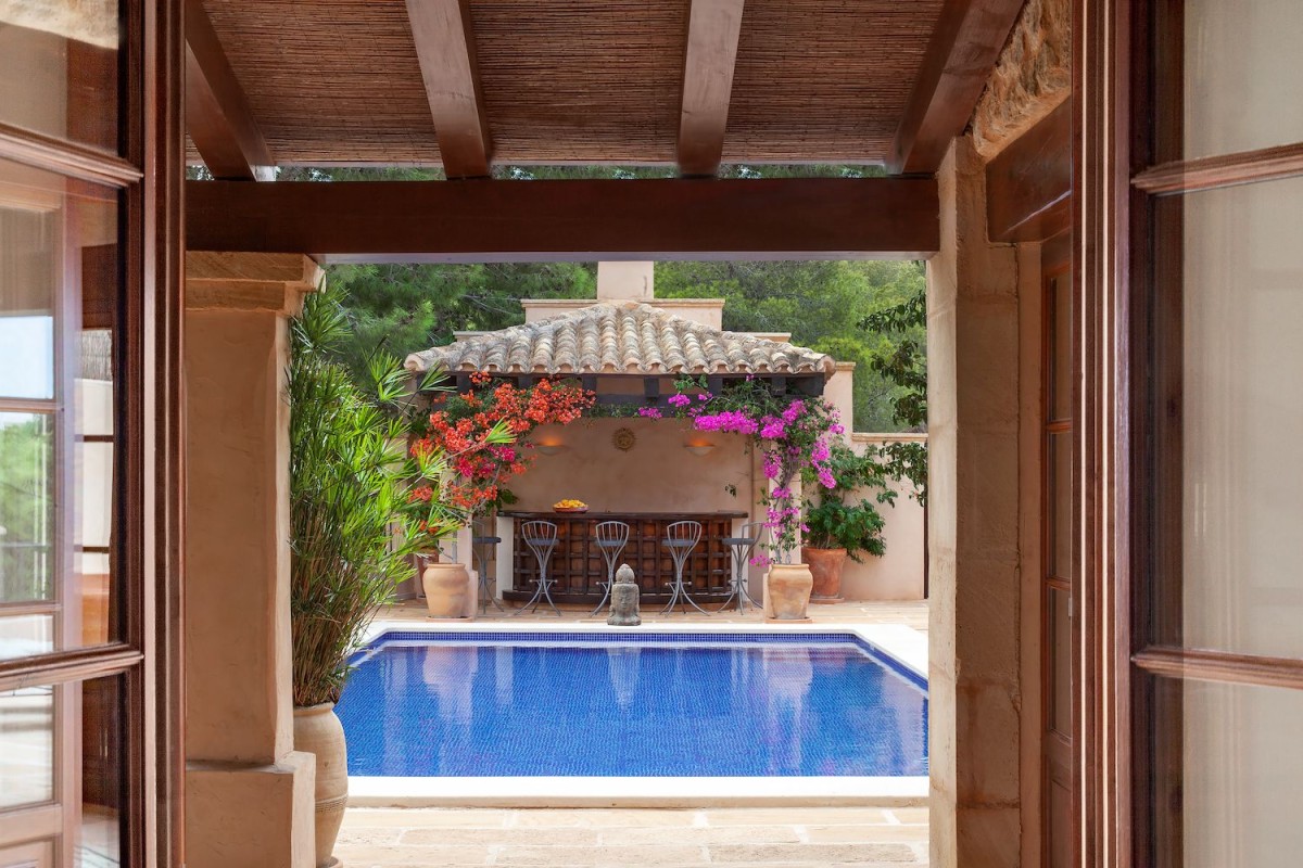 The property is home to a stunning outdoor pool The property is home to a stunning outdoor pool