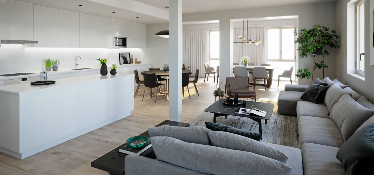 Los Áticos dúplex contarán con exclusivas terrazas 