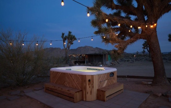 Un baño bajo las estrellas