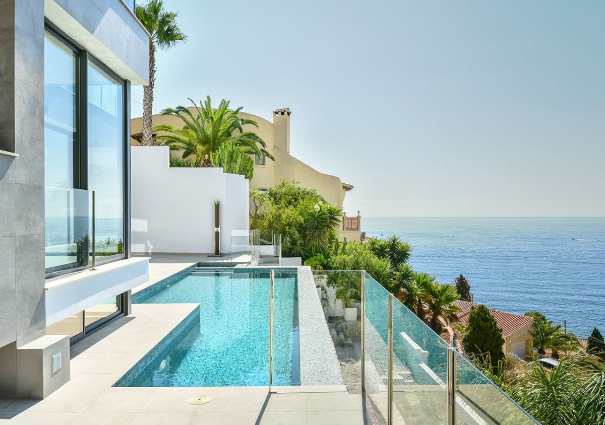 The beautiful pool enjoys stunning views The beautiful pool enjoys stunning views