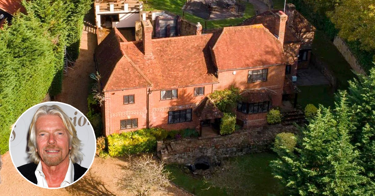La casa donde creció el magnate Richard Branson en Reino Unido sale a la venta por 4,5 millones 