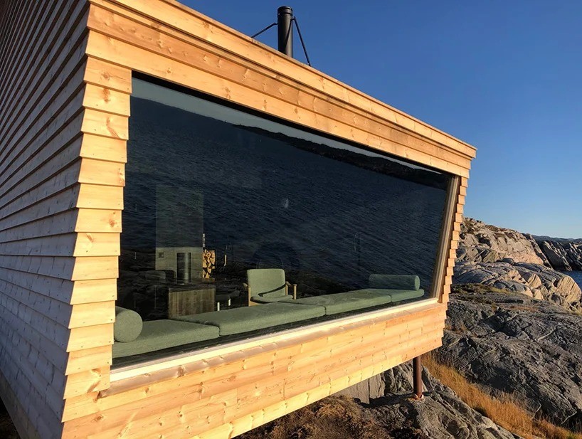 Cinco cabañas de madera para un alojamiento especial en la costa noruega