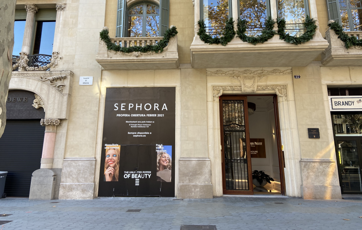 El gigante del lujo LVMH desafía al covid en Barcelona: abre un ‘flagship’ de Sephora en Paseo de Gracia