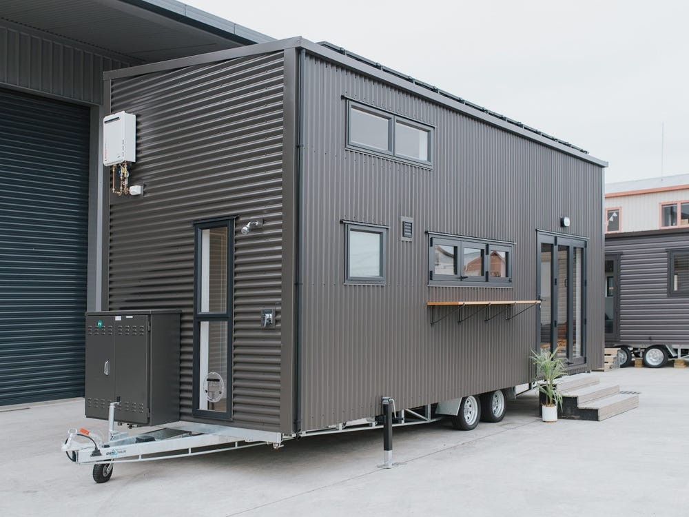 Una minicasa sobre ruedas diseñada para el teletrabajo y para acoger a tu gato