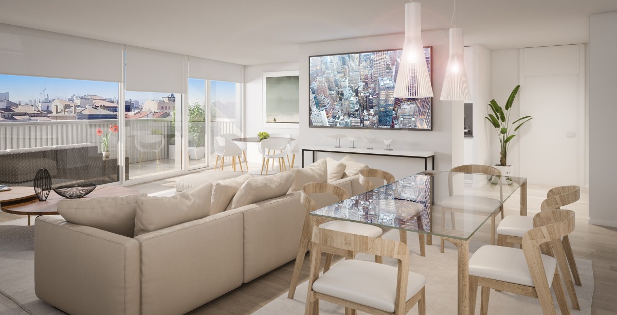 Las estancias tienen mucha luz natural