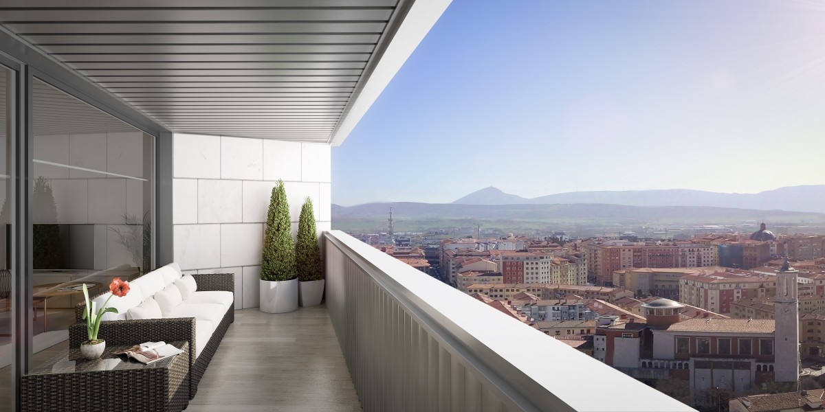 Todas las viviendas tienen terraza acristalada