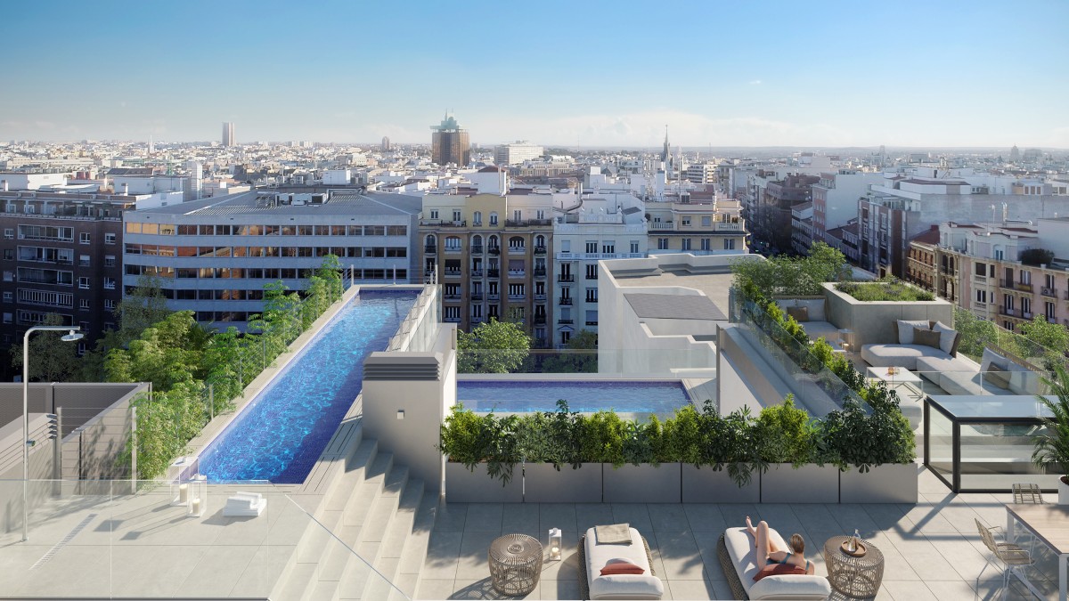 Un espacio de relax con vistas a la capital