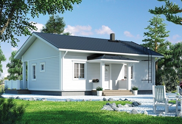 Extérieur du modèle de 87 m2 / Norge Hus Extérieur du modèle de 87 m2 / Norge Hus