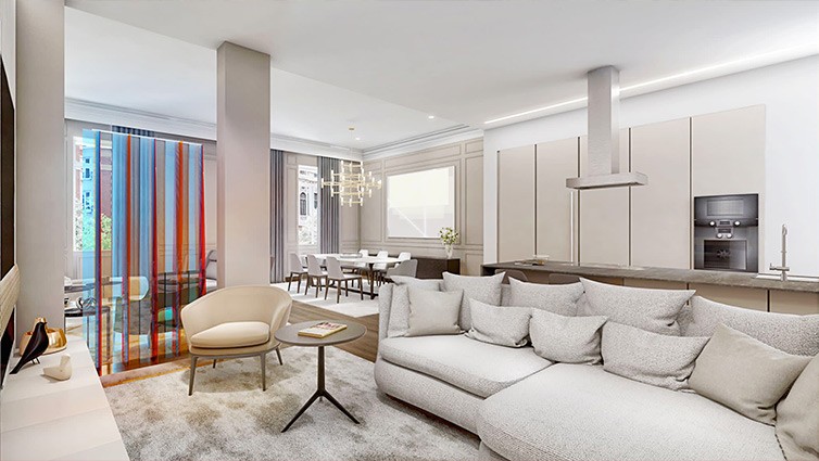 Un espacio diáfano para ganar amplitud