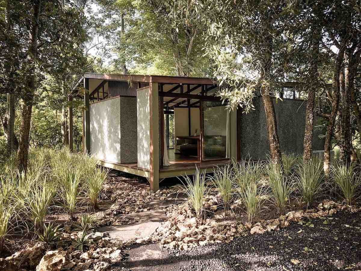 Con un sistema de almacenaje para el agua de lluvia