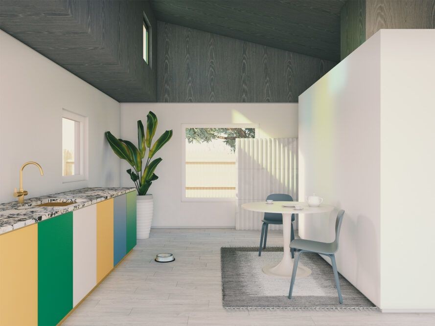 Son casas prefabricadas independientes