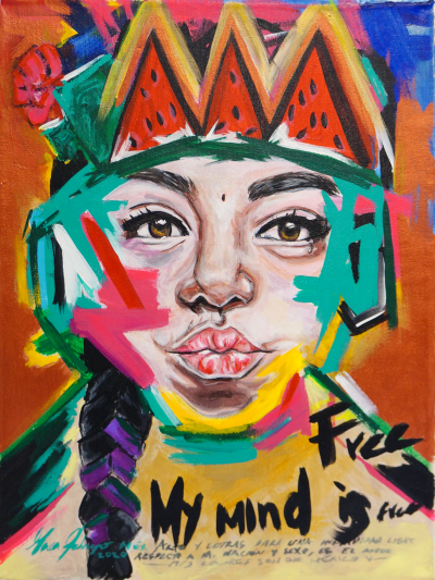Pintura de Maca Pelayo por 350 euros (40x30 cm) idealista_redcollectors_comprar_obras_arte2