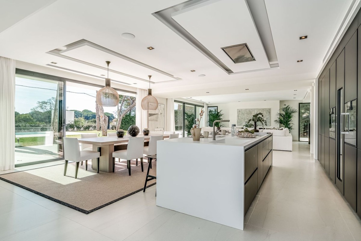 Offener Koch- und Essbereich