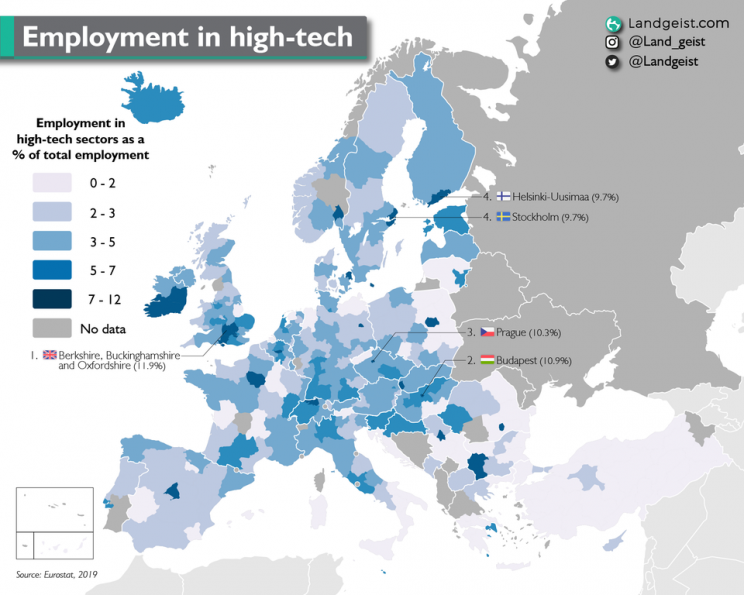 Hub tecnologici in Europa