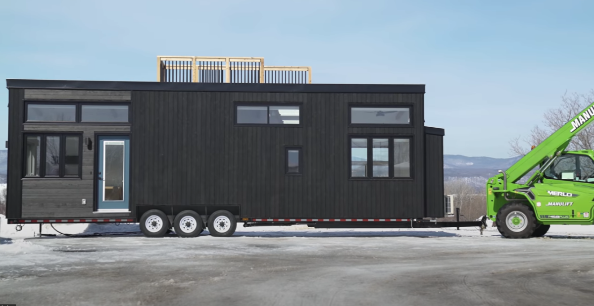 Esta minicasa prefabricada de 35 m2 tiene todo tipo de lujos y se adapta a cualquier clima