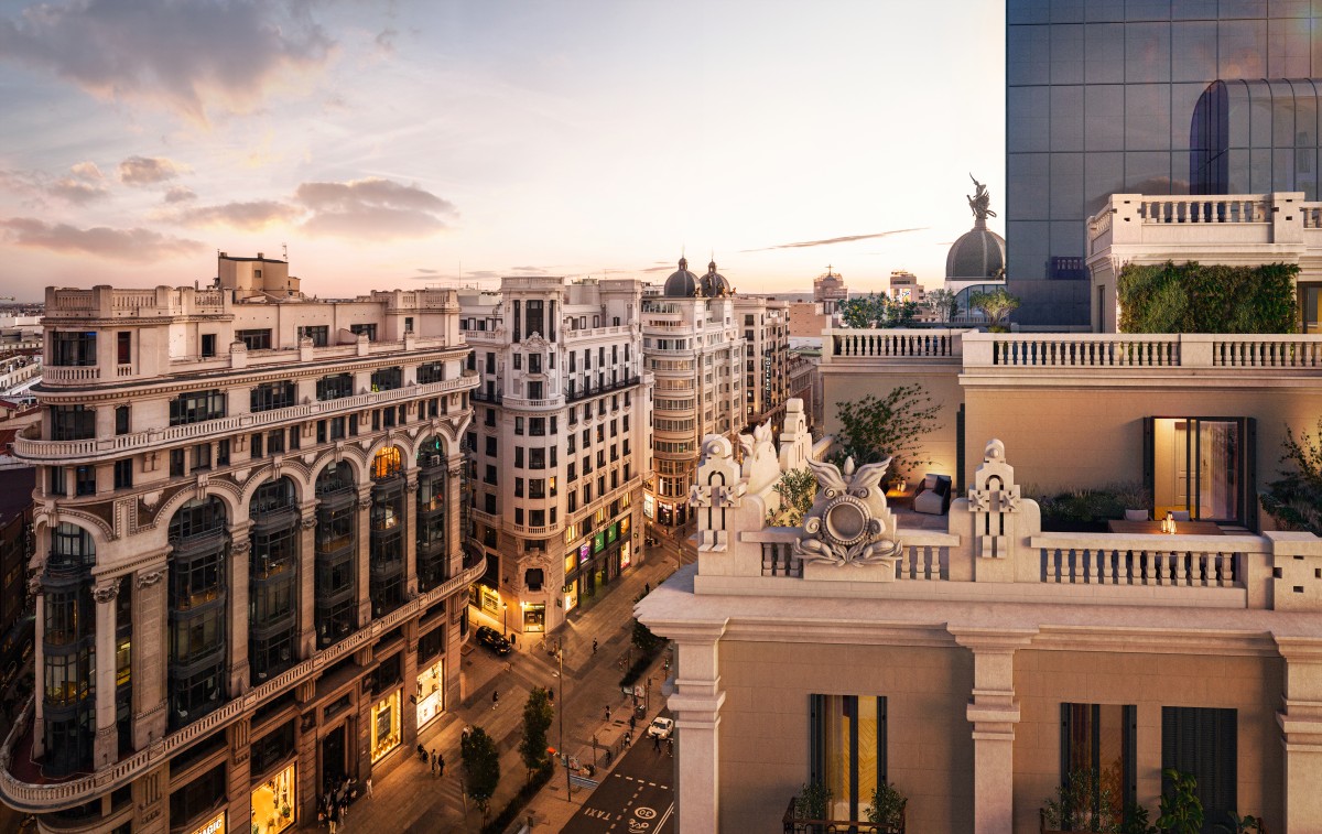 El lujo se asienta en el centro de Madrid: Teatro Gran Vía 30, viviendas desde 780.000 a 2 millones de euros