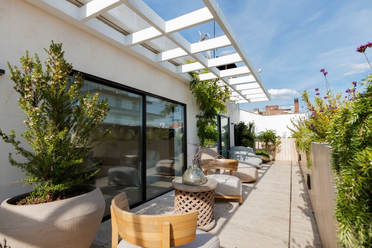 Spacious private terraces