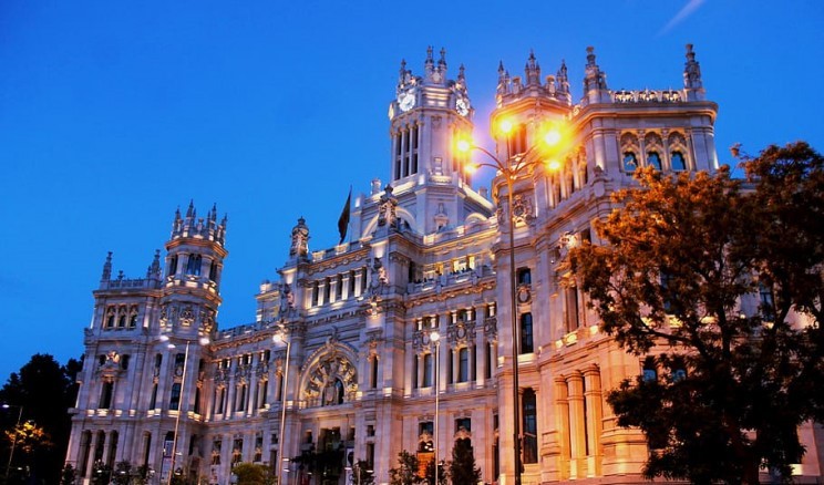 Madrid light show 2021