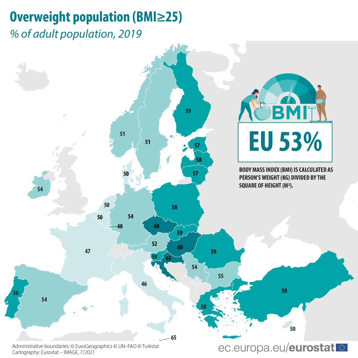 Imagen del día: más de la mitad de los españoles tiene sobrepeso