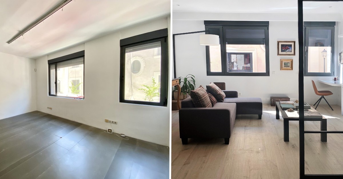 Cómo convertir una oficina en el madrileño barrio de Justicia en una vivienda de más de 100 m2