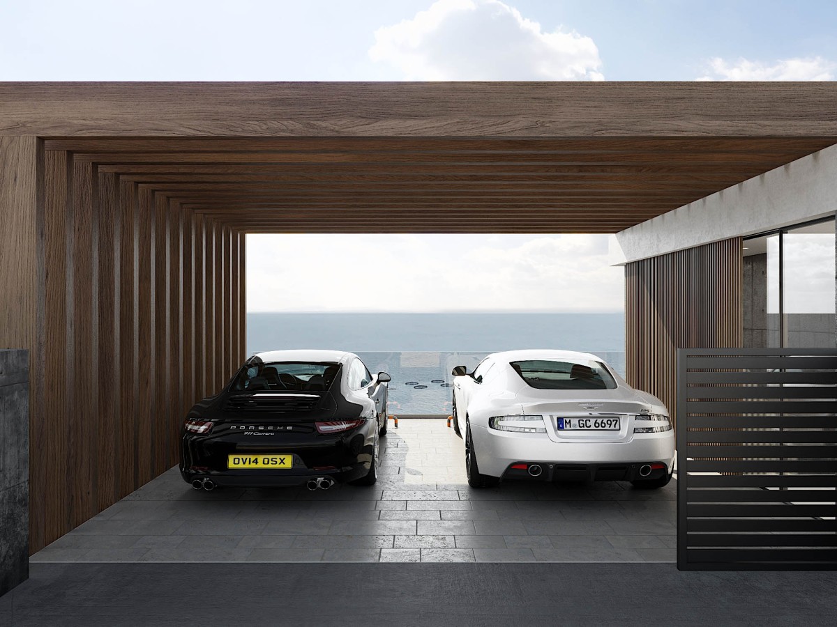 Con capacidad para dos coches