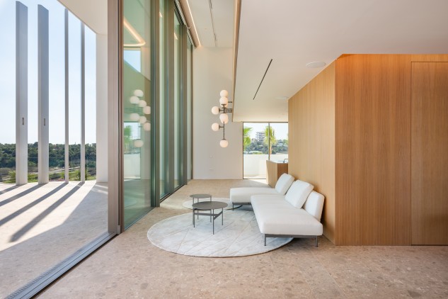 The villa is flooded with natural light
