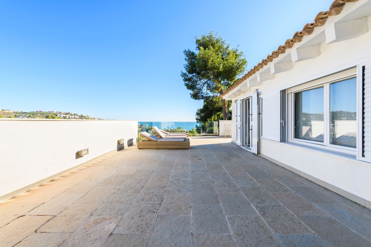 O terraço privado da suíte master no último andar