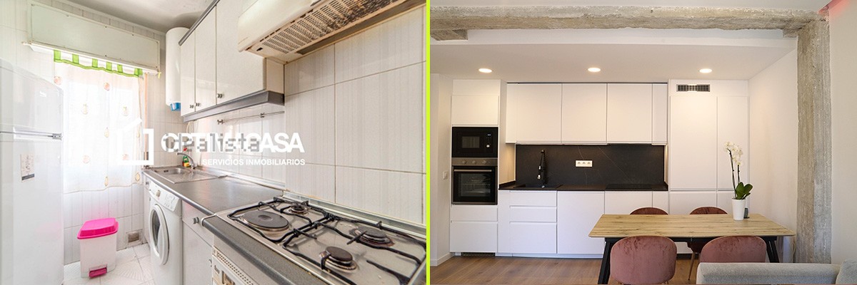 Antes y después de la reforma de un piso de 50 m2 en el centro de la ciudad